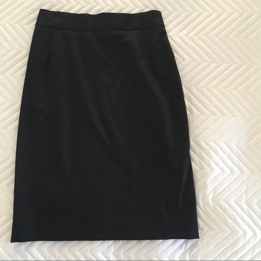 Theory black pencil skirt
